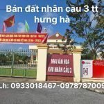 Bán đất nhân cầu 3 thị trấn hưng hà, thái bình 0933 018 467-0978 787 009