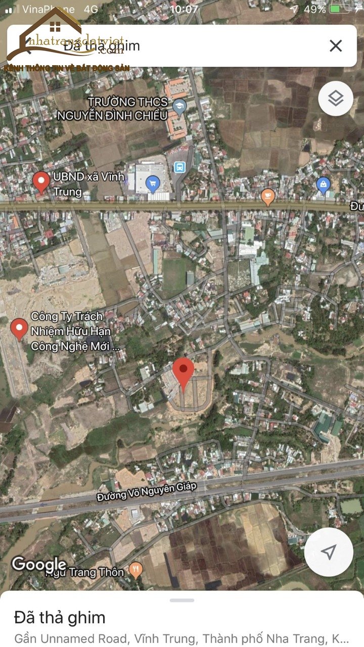 Lô đất thôn Võ Dõng, Vĩnh Trung, Nha Trang. 850tr/ lô - 70m2