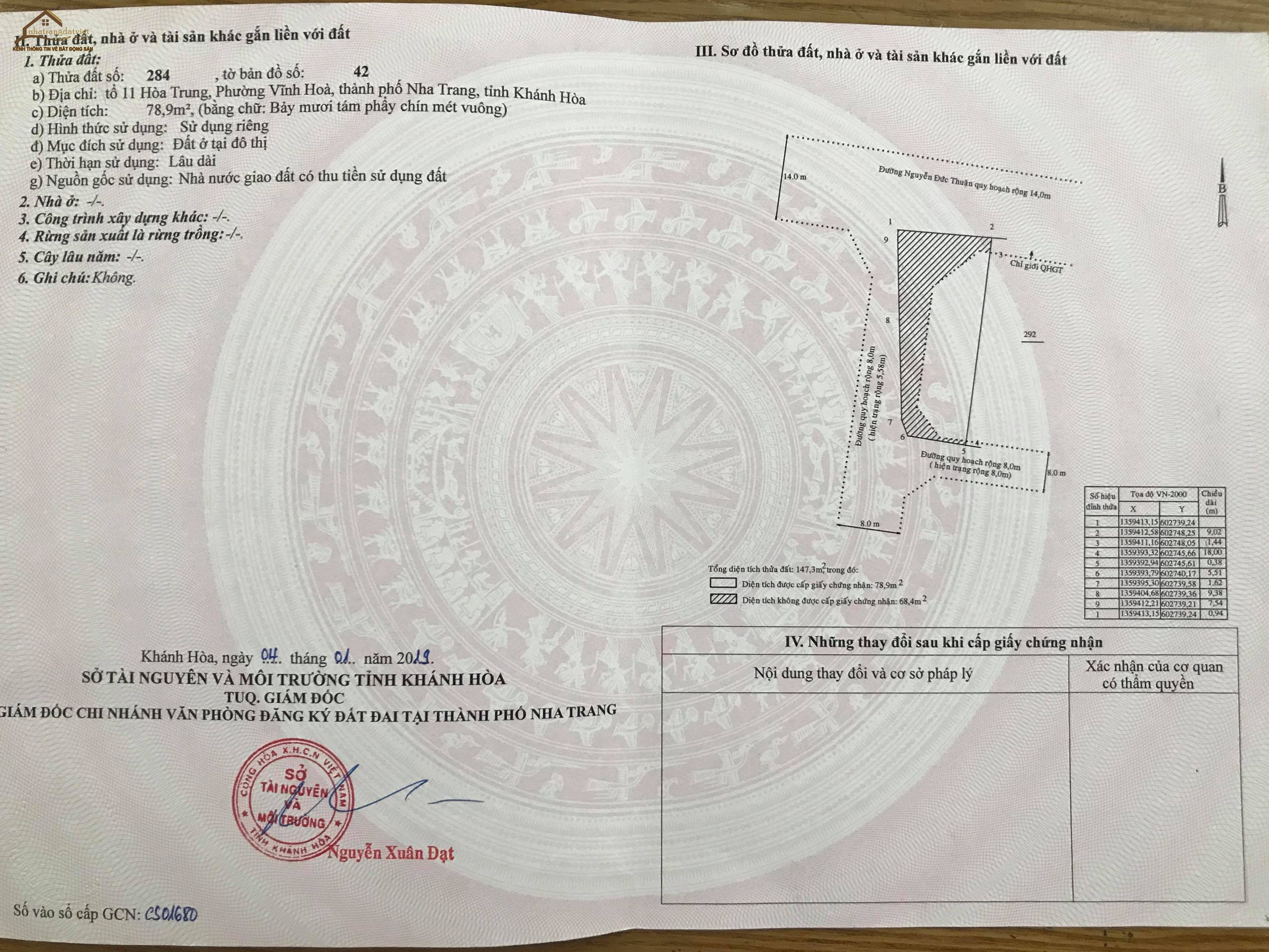 Cần bán gấp lô đất hướng nam đường ô tô hẻm Nguyễn Chích, giá chỉ 22tr/m2 sổ đỏ thổ cư 100%