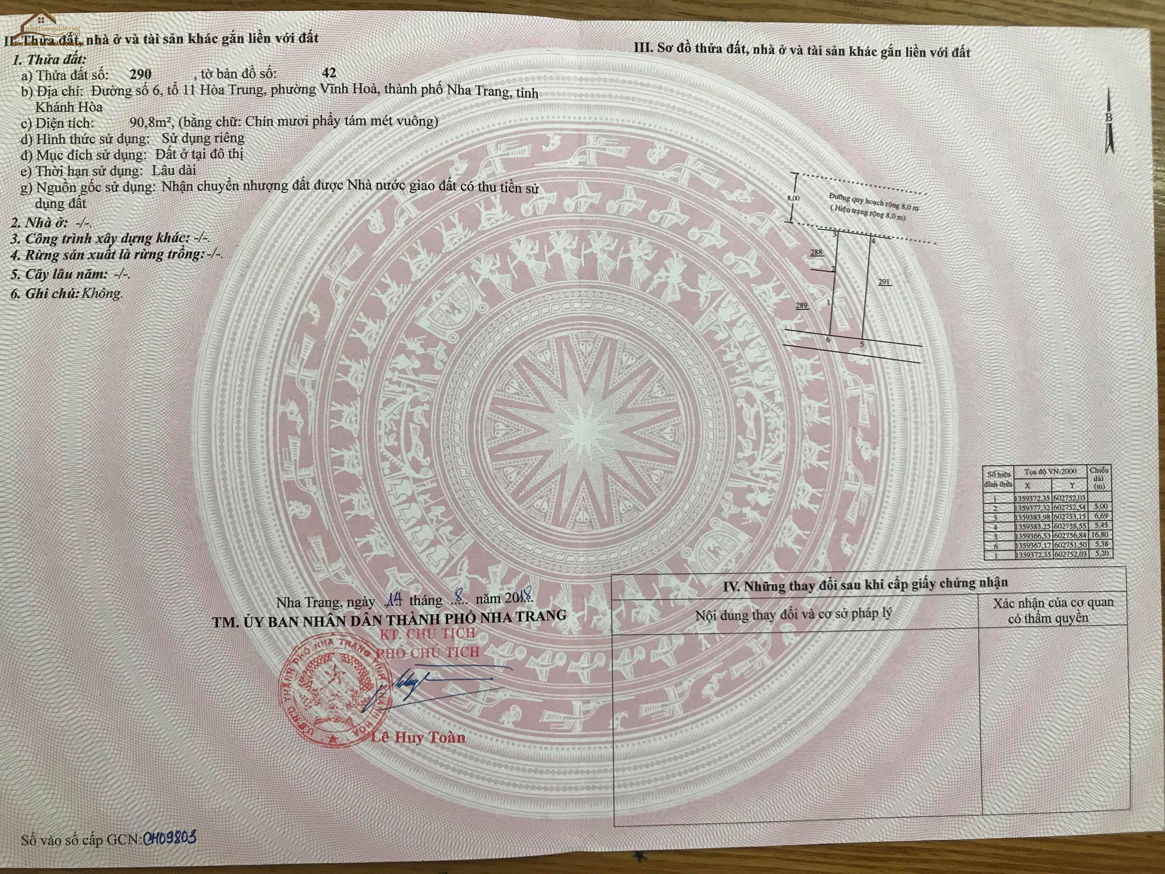 Mở bán đất khu dân cư đối diện chung cư Bình Phú cách biển 500m giá chỉ 22 triệu/m2