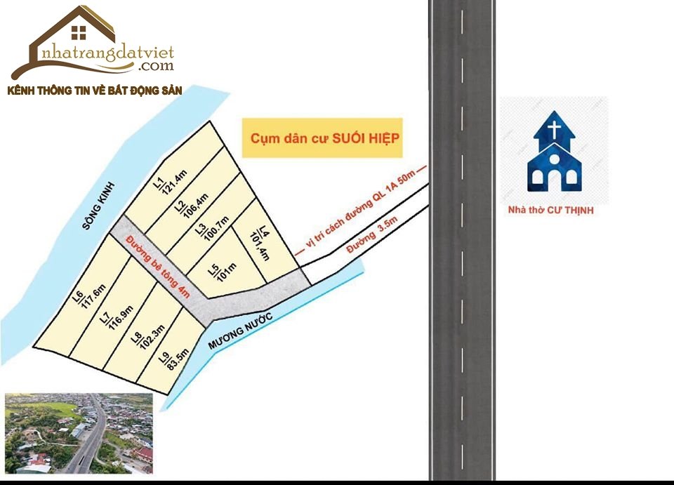 Khu Dân Cư Mới Suối Hiệp, Ngay Bến Xe Liên Tỉnh Giá 470tr/lô