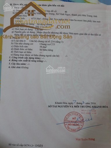 Chính chủ cần bán căn hộ CT5 Vĩnh Điềm Trung, 2PN, giá 1tỷ4, sổ đỏ trao tay