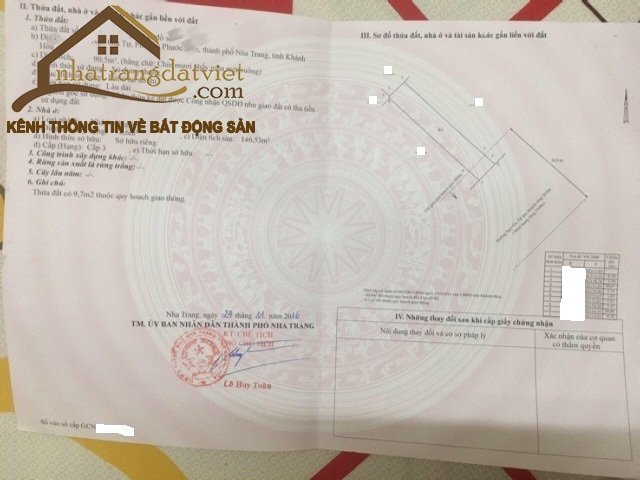 Bán nhà 3 tầng mặt tiền ngô gia tự nha trang