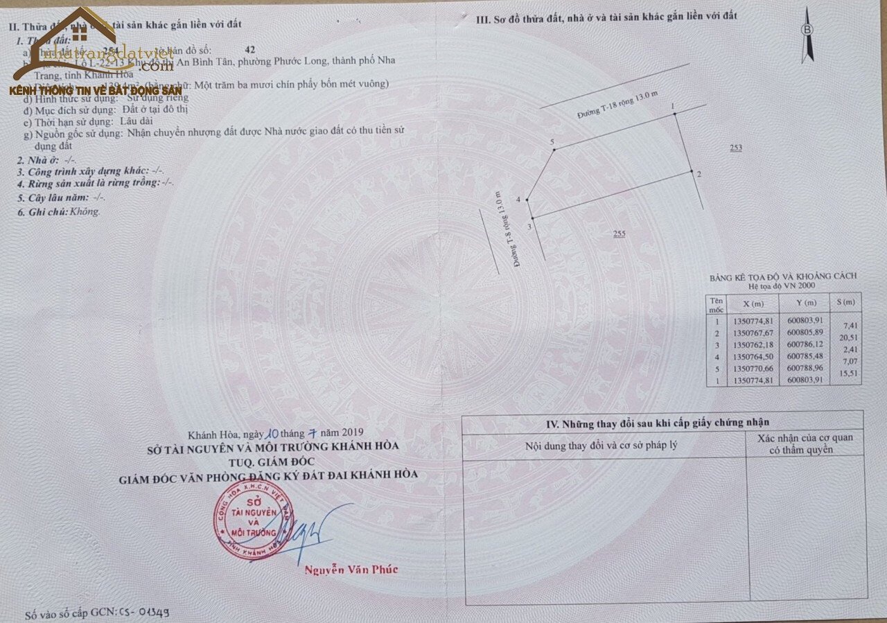 Lô góc 2 mặt tiền Khu Đô Thị An Bình Tân