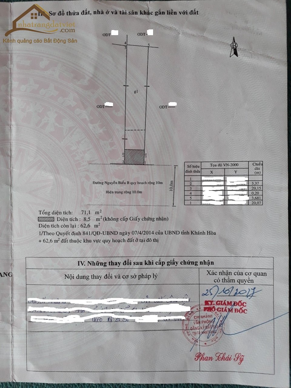 Bán khách sạn 6 tầng đường phạm ngọc thạch vĩnh hải nha trang