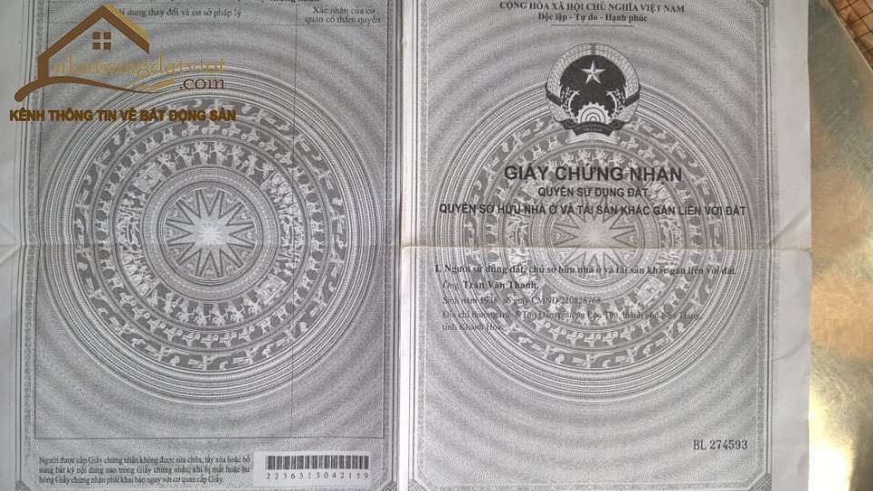 Bán lô đất 500m2 sát quảng trường mặt tiền đường tôn đản lộc thọ nha trang