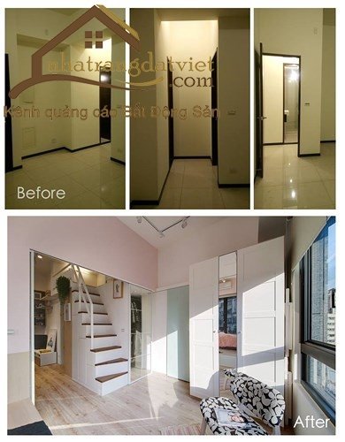 Căn hộ chật hẹp lột xác nhờ mở thêm cửa và nâng trần