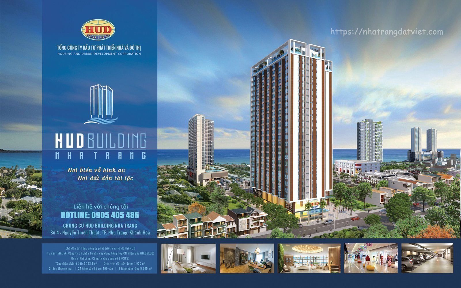 Tổng quan dự án căn hộ chung cư HUD Building - Số 4 Nguyễn Thiện Thuật, Nha Trang.